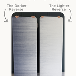 Comparing the dark and light versions of the Kasuri runner so you can choose the design that best suits your home