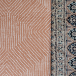 Modern kilim playmat rug with a chic terracotta design for stylish interiors