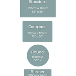 size guide for the totter and tumble collection from the large area play rug to the narrow kitchen mat there is a size available for every space in the family home